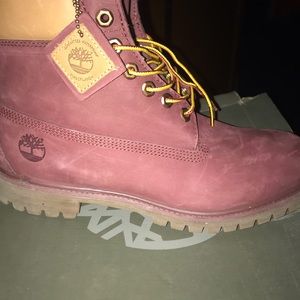 Timberland for sells burgundy come with mint laces